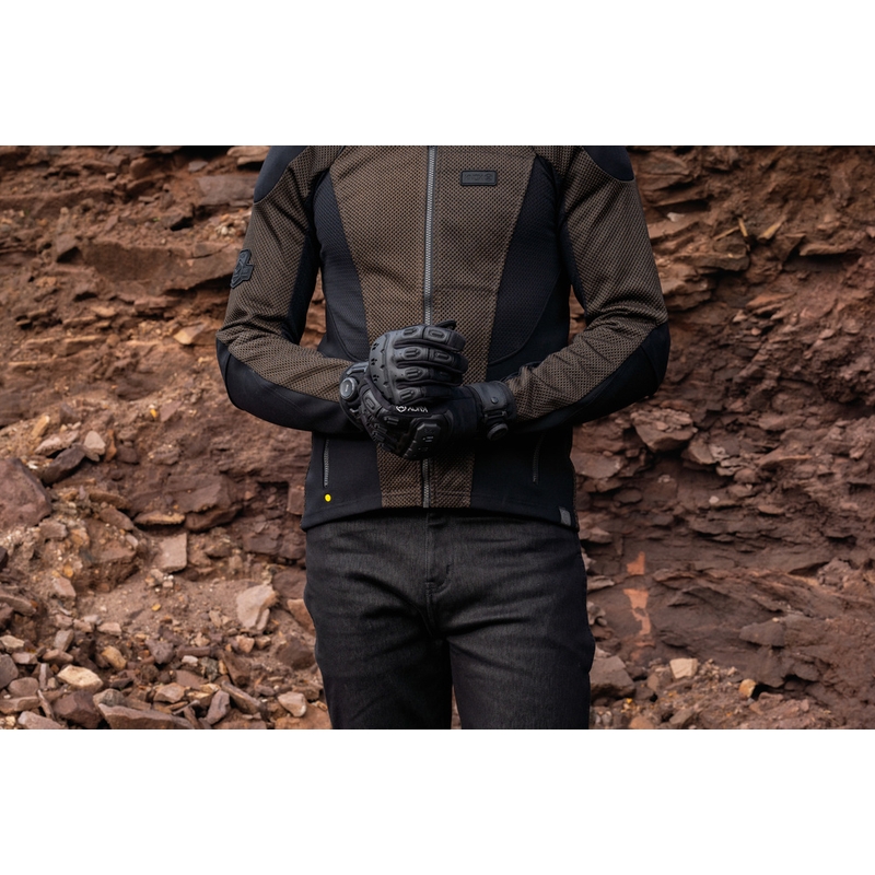 Moto rokavice Knox Orsa Textile OR4 črne