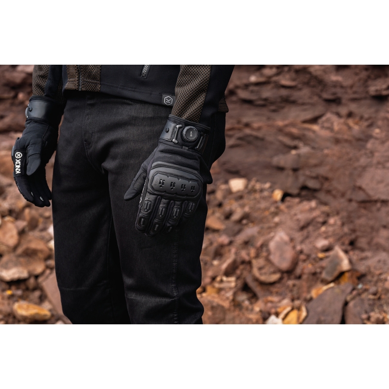 Moto rokavice Knox Orsa Textile OR4 črne