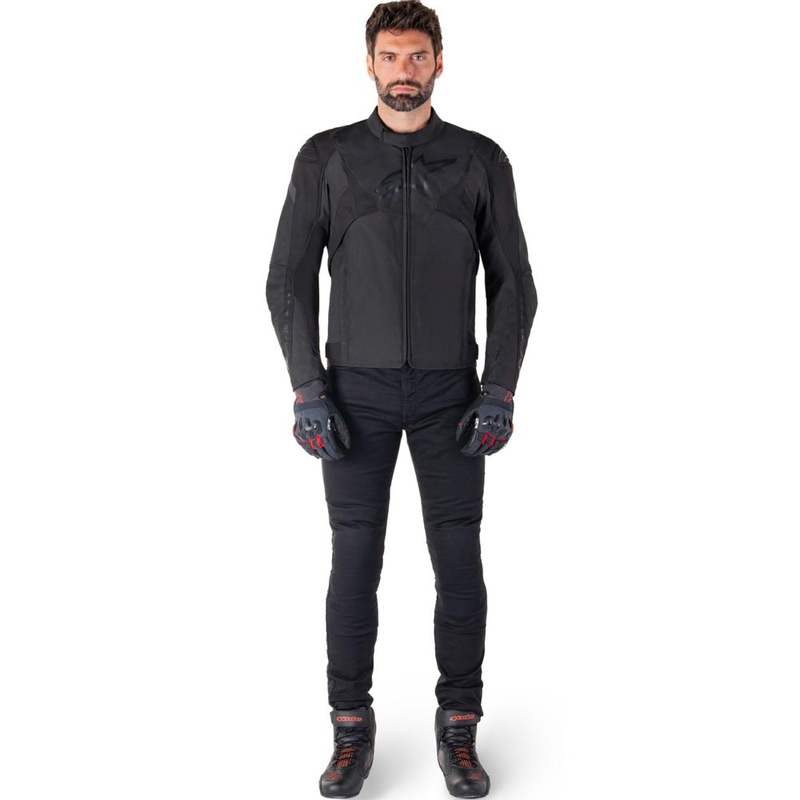 Alpinestars T-JAWS V4 Vodoodporna motoristična jakna črno-črna