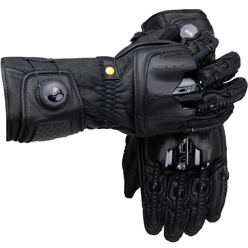 Moto rokavice Knox Handroid All Black Mk5, črne