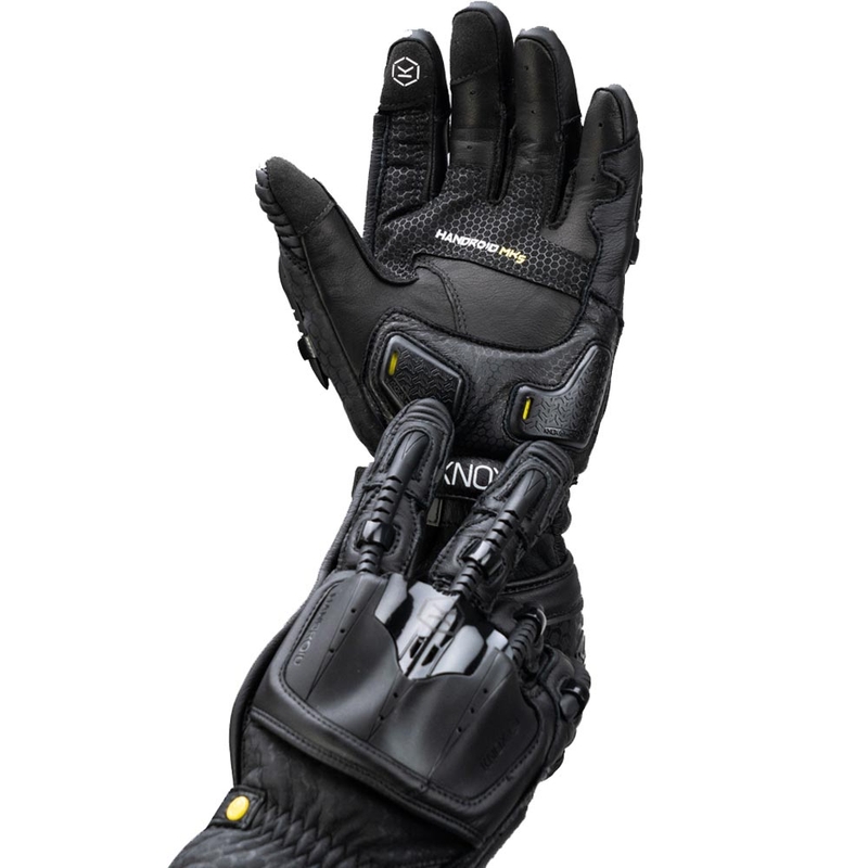 Moto rokavice Knox Handroid All Black Mk5, črne