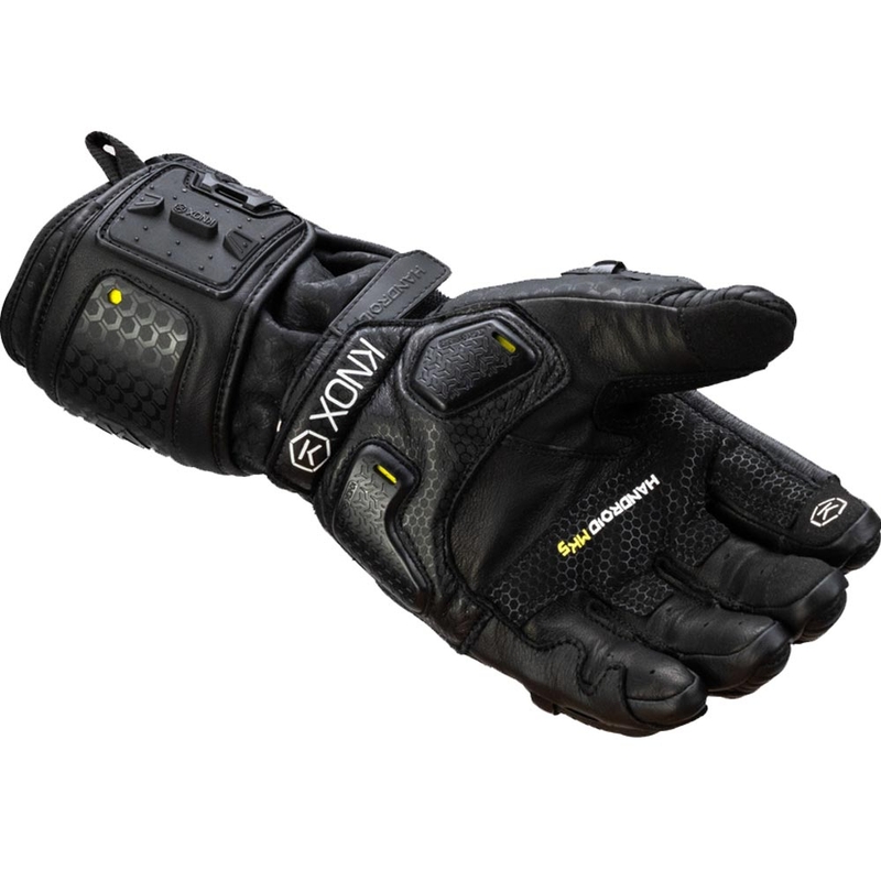 Moto rokavice Knox Handroid All Black Mk5, črne