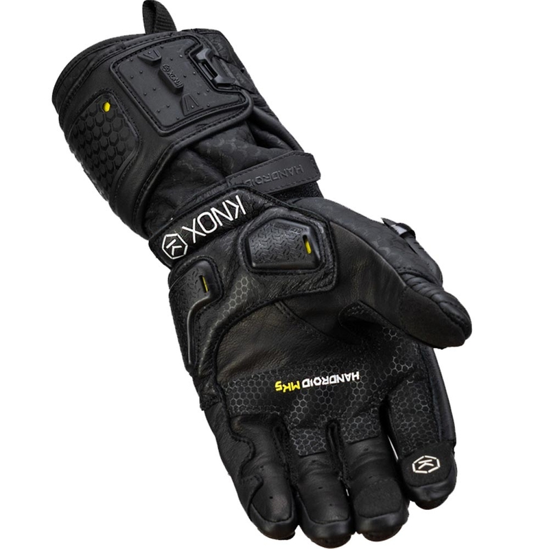 Moto rokavice Knox Handroid All Black Mk5, črne