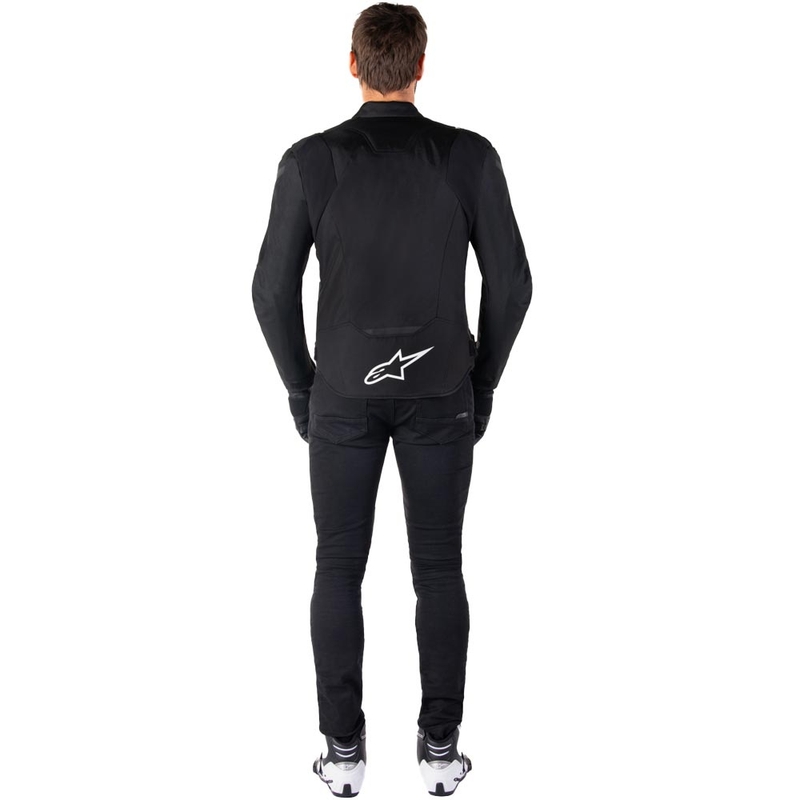 Alpinestars T-JAWS V4 vodoodporna motoristična jakna črno-bela