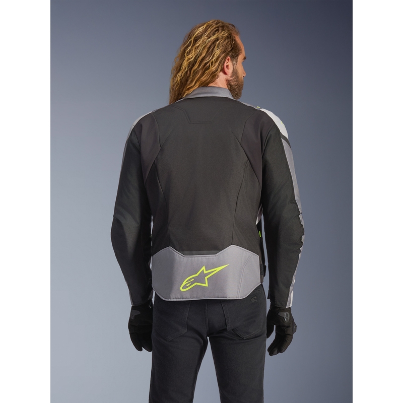 Alpinestars T-JAWS V4 Vodoodporna motoristična jakna črna-svetlo siva-siva