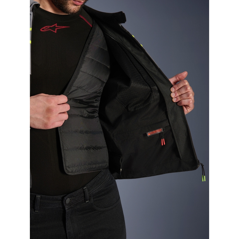 Alpinestars T-JAWS V4 Vodoodporna motoristična jakna črna-svetlo siva-siva