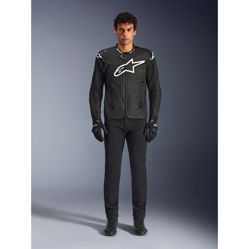Moto jakna Alpinestars T-GP AIR črna