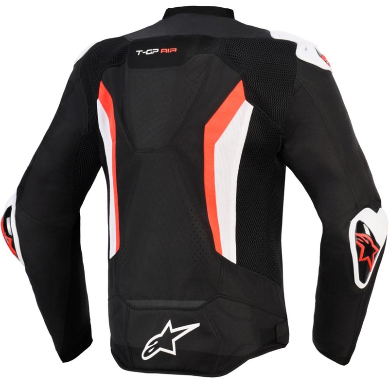 Moto jakna Alpinestars T-GP AIR črno-fluo rdeča