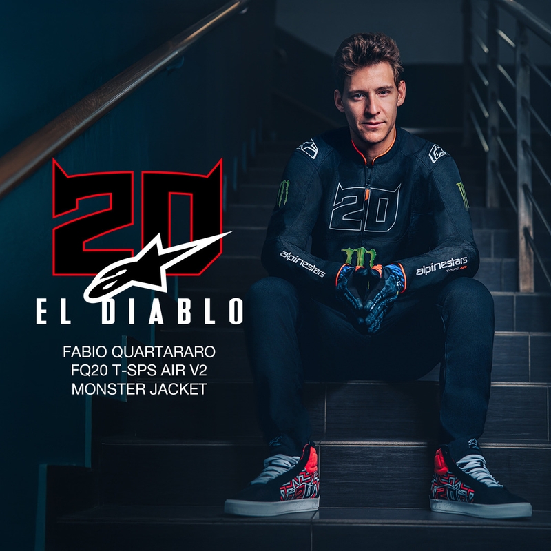 Moto jakna Alpinestars T-SPS Air V2 Monster FQ20 črno-bela kolekcija