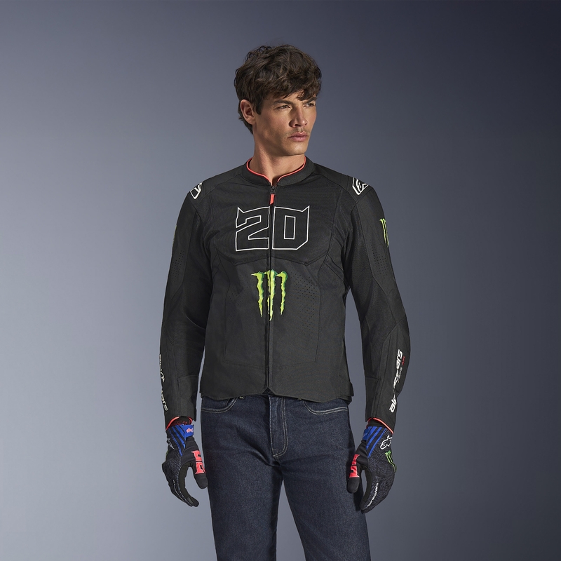 Moto jakna Alpinestars T-SPS Air V2 Monster FQ20 črno-bela kolekcija