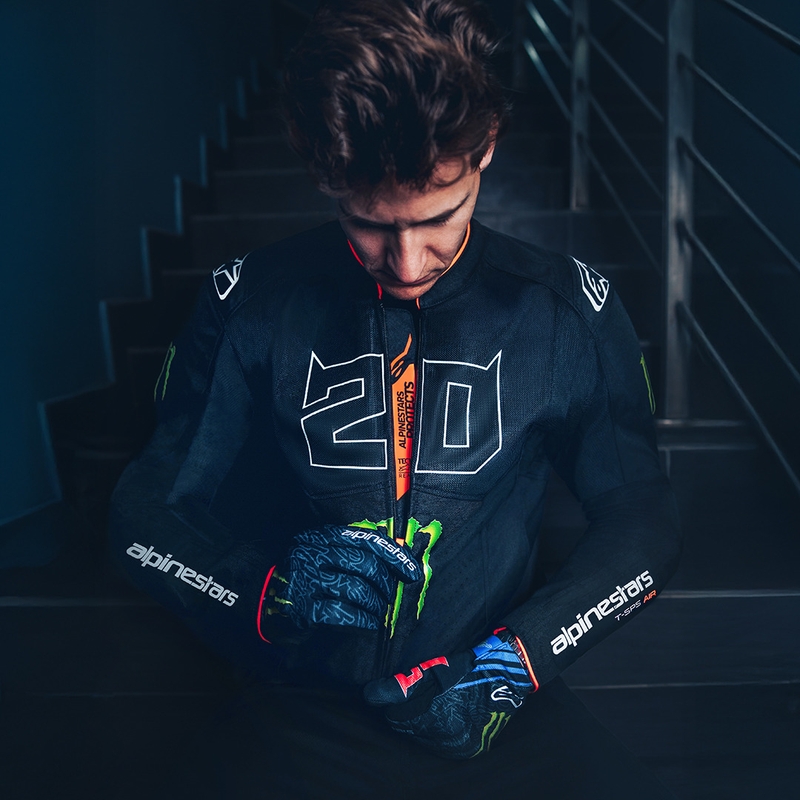 Moto jakna Alpinestars T-SPS Air V2 Monster FQ20 črno-bela kolekcija