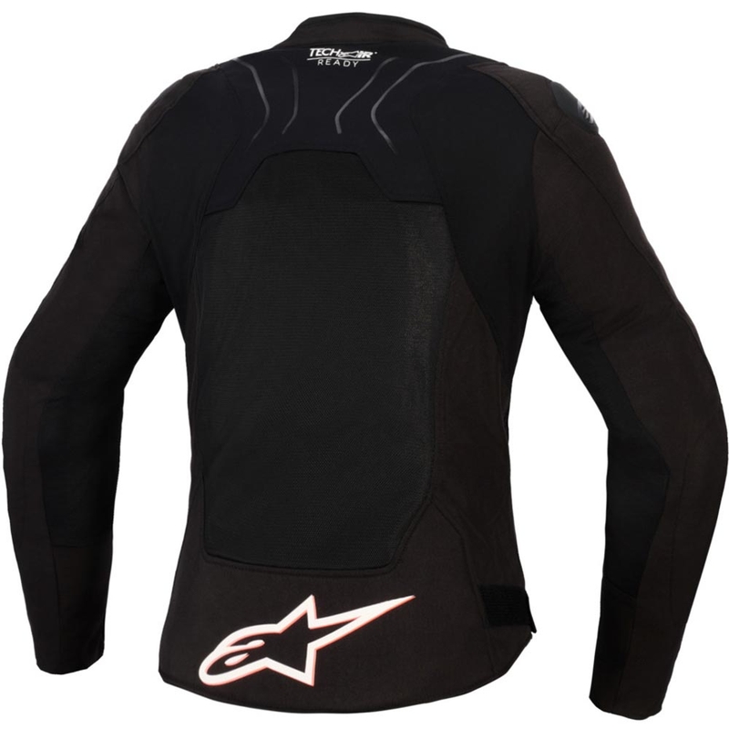 Ženska motoristična jakna Alpinestars Stella SMX Air črno-bela-fluo rdeča