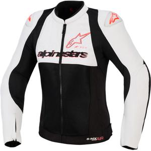 Ženska motoristična jakna Alpinestars Stella SMX Air svetlo sivo-črno-roza