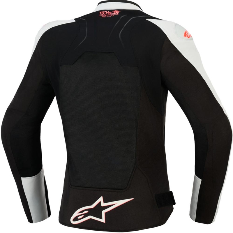 Ženska motoristična jakna Alpinestars Stella SMX Air svetlo sivo-črno-roza