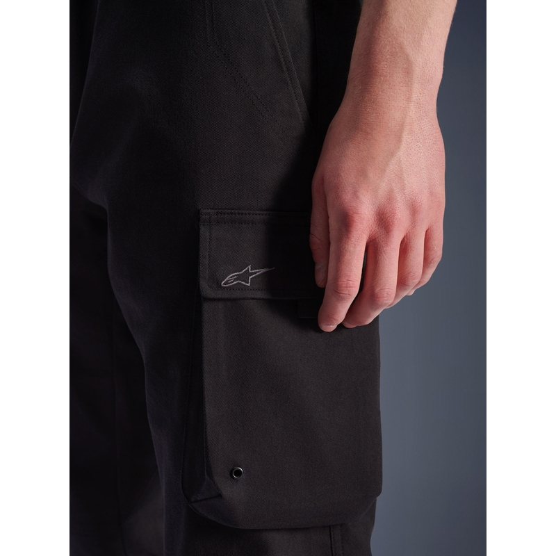 Moto hlače Alpinestars Flex-AST Cargo črno-črne