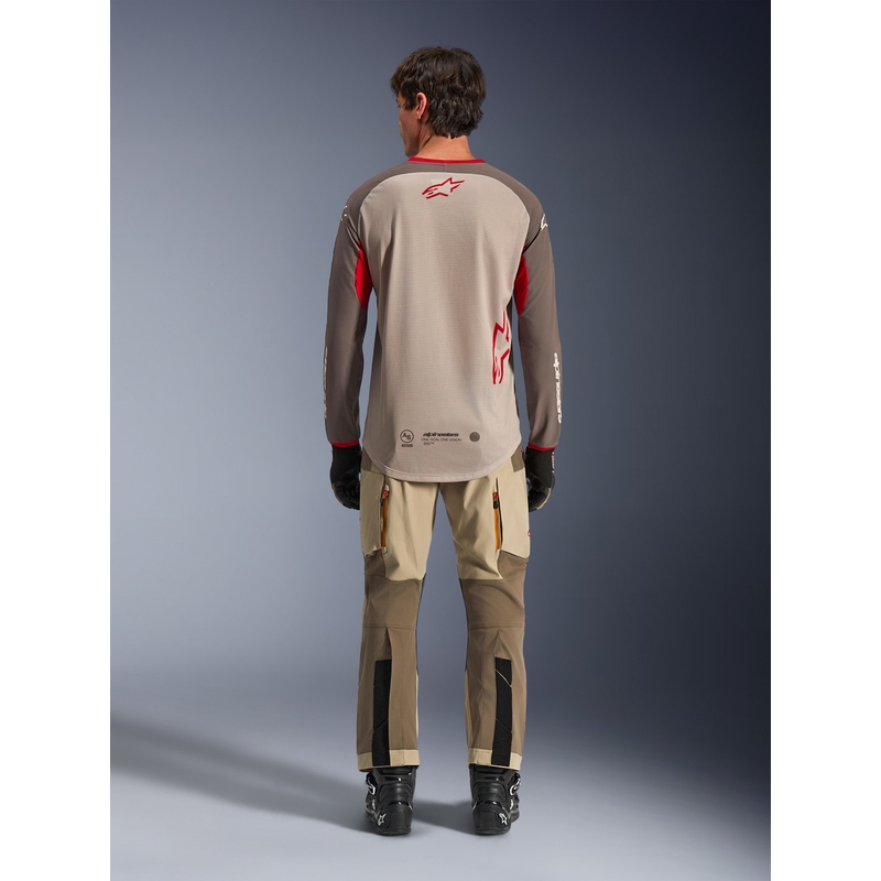 Alpinestars Maxdura Dual motokros dres rjavo-oranžen