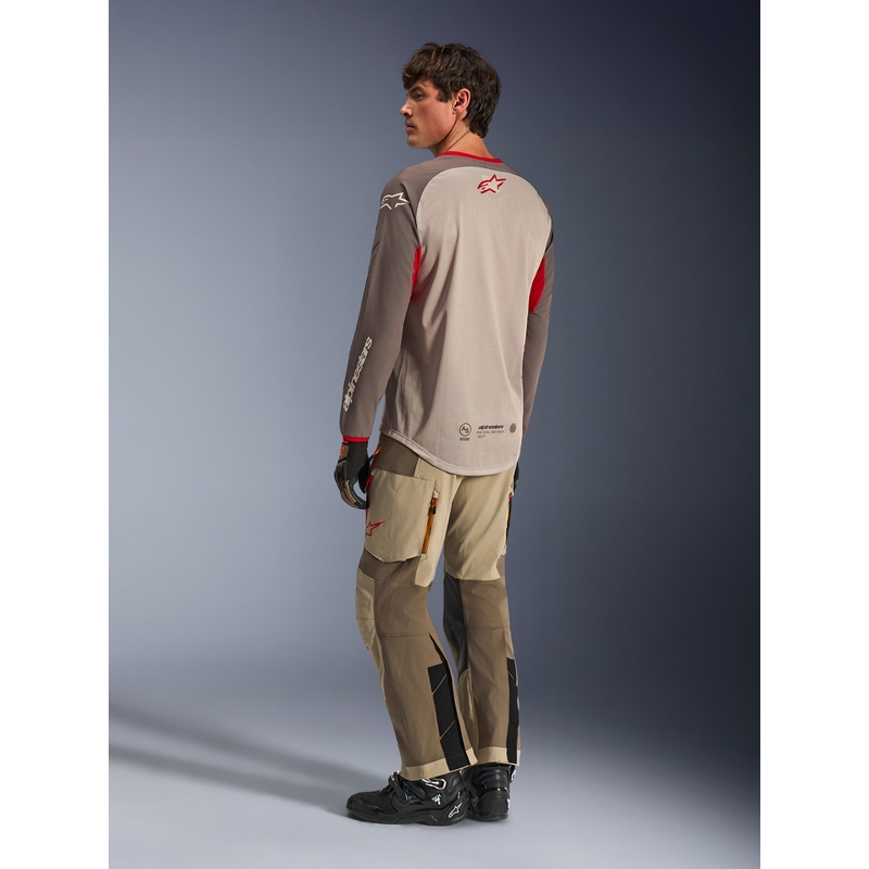 Alpinestars Maxdura Dual motokros dres rjavo-oranžen