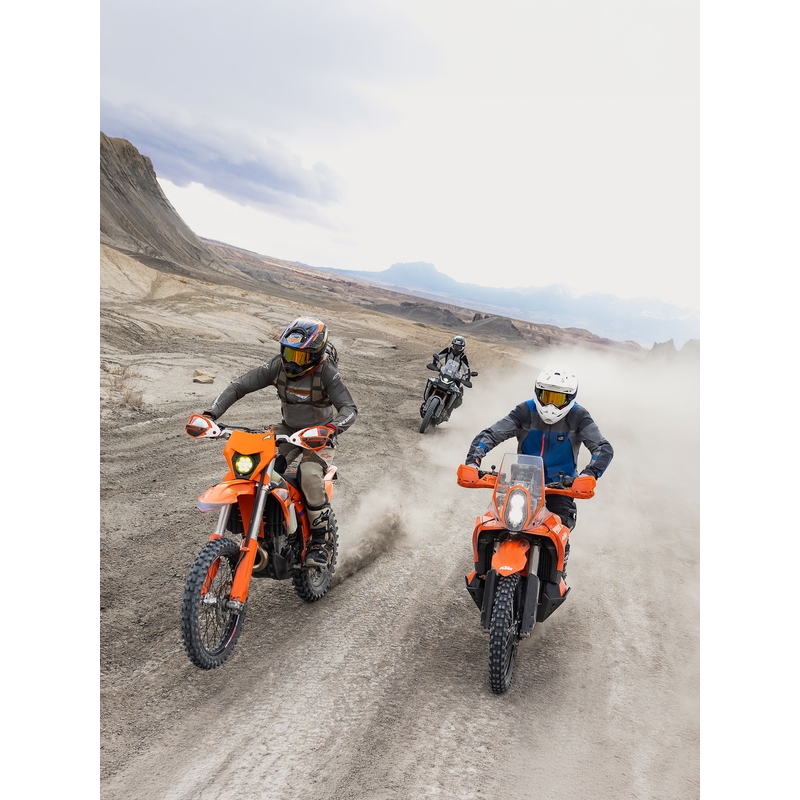 Motokros dres Alpinestars Maxdura Dual temno sivo-modro-oranžen