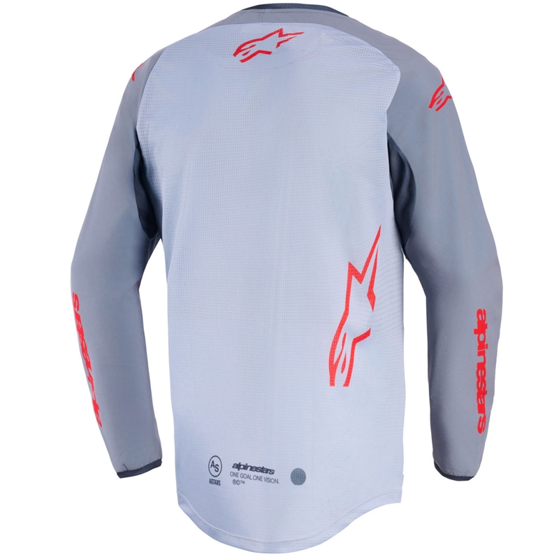 Motokros dres Alpinestars Maxdura Dual svetlo sivo-temno sivo-oranžen