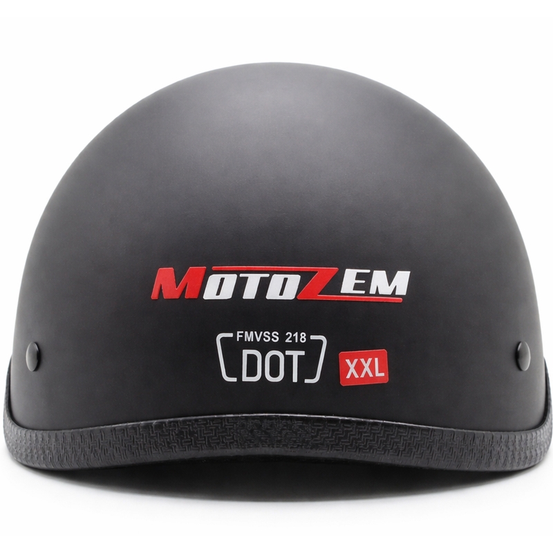 Odprta čelada MotoZem črne barve