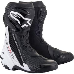Motoristični škornji Alpinestars Supertech R črno-beli