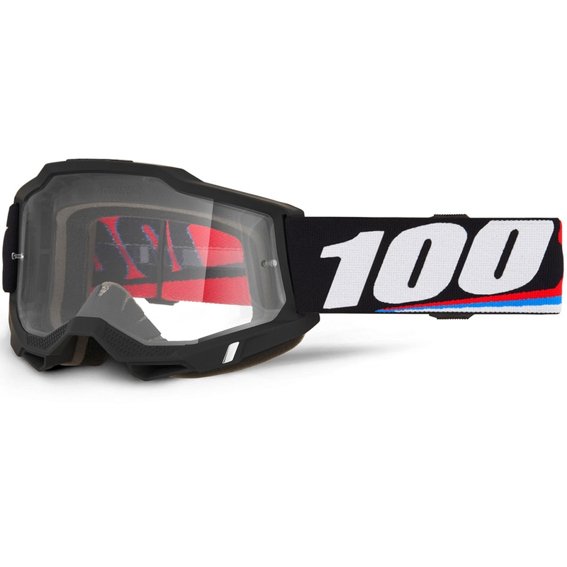 100% ACCURI 2 Magnus motokros očala s prozornim pleksi steklom