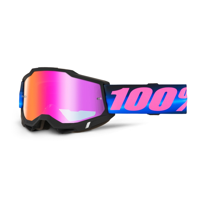 100% ACCURI 2 Superdome motokros očala z rdečim pleksi steklom