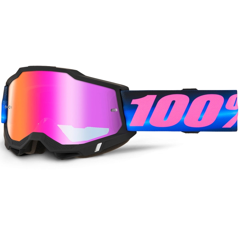 100% ACCURI 2 Superdome motokros očala z rdečim pleksi steklom