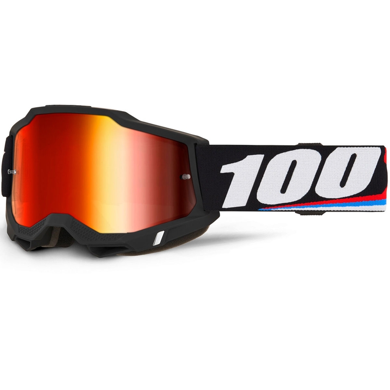 Motokros očala 100% ACCURI 2 Magnus z rdečim pleksi steklom