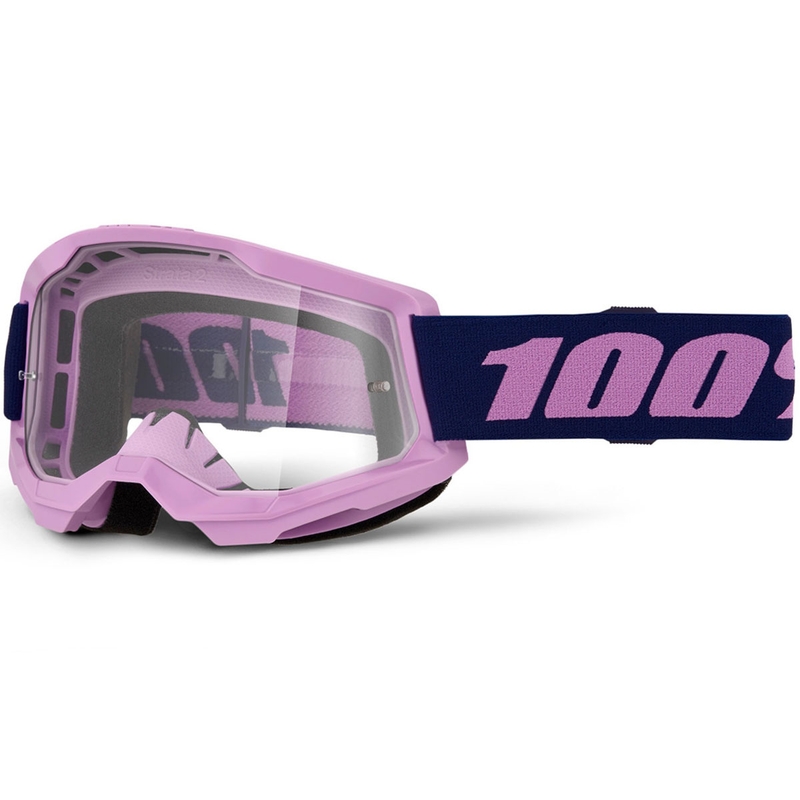 Motokros očala 100% STRATA 2 NOVA vijolična s prozornim pleksi steklom