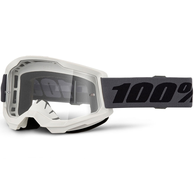 Motokrosové brýle 100% STRATA 2 NEW šedé s čirým plexi