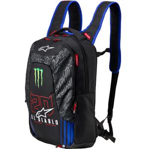 Nahrbtnik Alpinestars City Hunter V2 FQ20 Monster Collection črno-fluo rdečo-modro-zelen 22 L