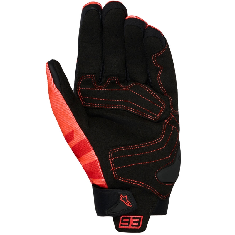 Moto rokavice Alpinestars SP X 1 MM93 kolekcija fluo rdeče-rdeče-črne