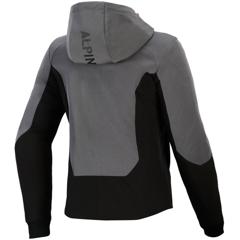 Ženska motoristična jakna Alpinestars Stella Radium Tech Hoodie temno siva-črna-roza