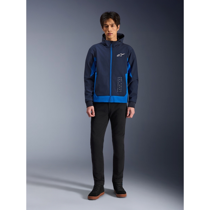 Alpinestars Radium Tech Hoodie motoristična jopa temno modro-modra