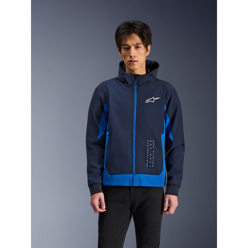 Alpinestars Radium Tech Hoodie motoristična jopa temno modro-modra
