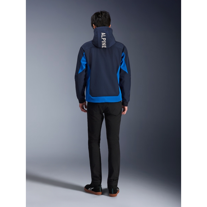Alpinestars Radium Tech Hoodie motoristična jopa temno modro-modra