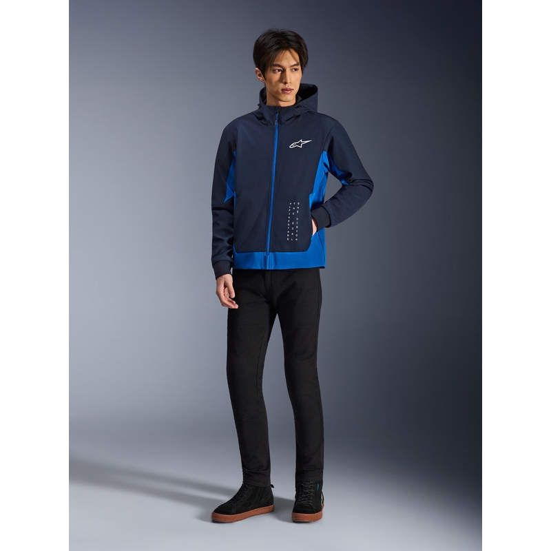 Alpinestars Radium Tech Hoodie motoristična jopa temno modro-modra