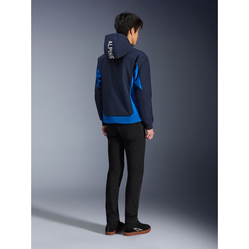 Alpinestars Radium Tech Hoodie motoristična jopa temno modro-modra
