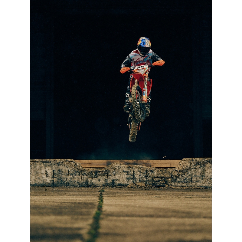 Motokros čelada Alpinestars Supertech S-M7 Beast Coast omejena izdaja sivo-črno-oranžna