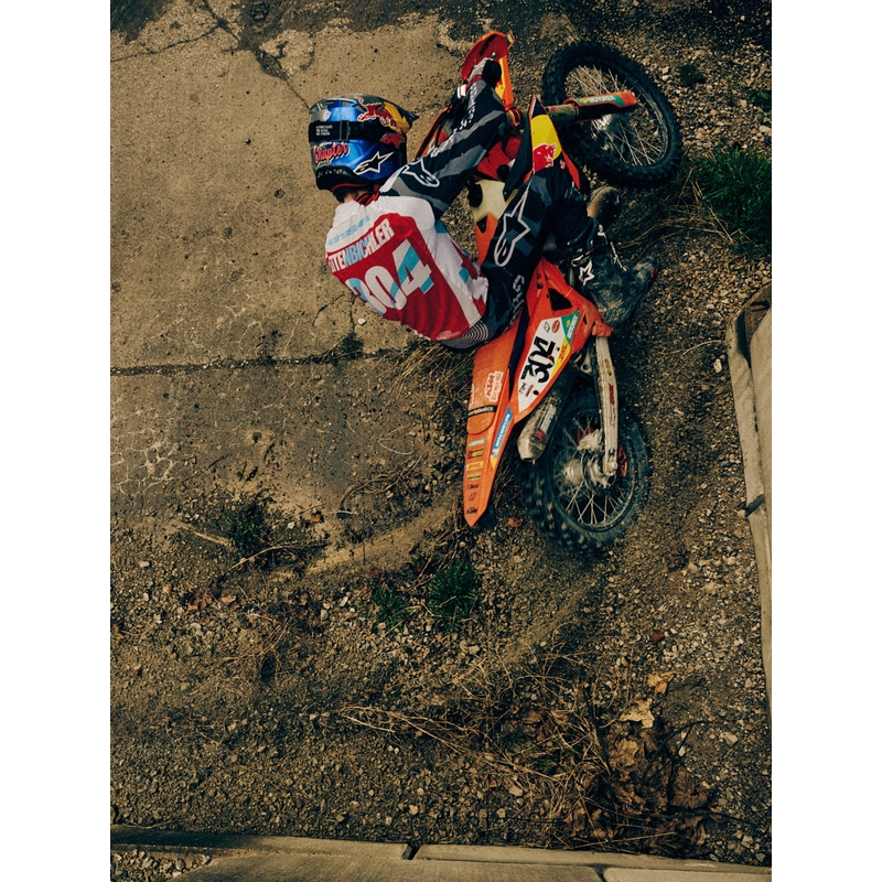 Motokros čelada Alpinestars Supertech S-M7 Beast Coast omejena izdaja sivo-črno-oranžna