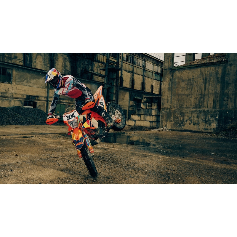 Motokros dres Alpinestars Techstar Beast Coast omejene izdaje sivo-črno-oranžen