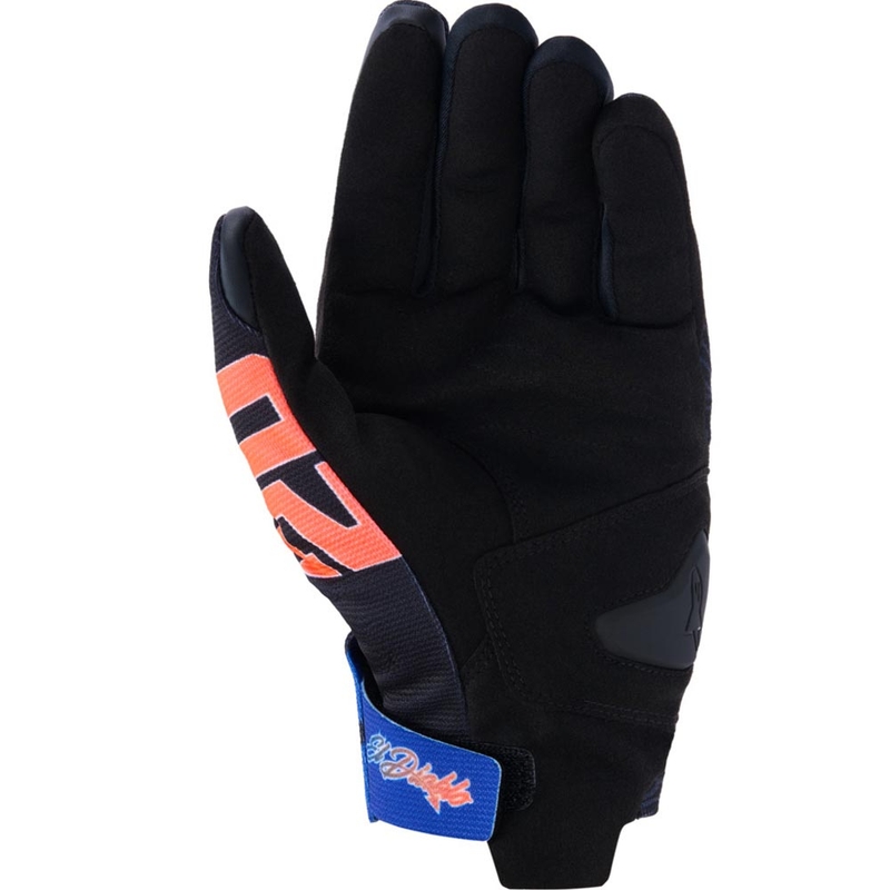 Kolekcija motorističnih rokavic Alpinestars Reef V2 FQ20, črno-fluo rdeče-modro-zelene