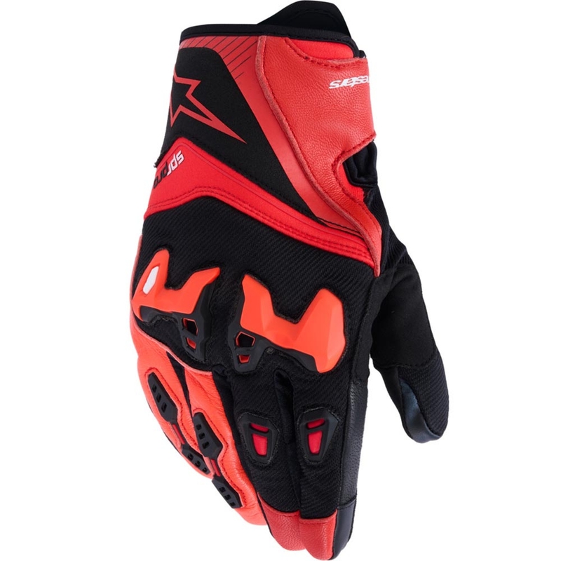 Moto rokavice Alpinestars SP-R PRO rdeče-fluo rdeče-črne