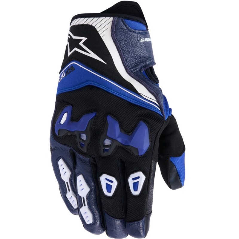 Moto rokavice Alpinestars SP-R PRO modro-črno-bele