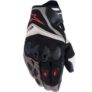 Moto rokavice Alpinestars SP-R PRO svetlo sivo-rjavo-oranžne