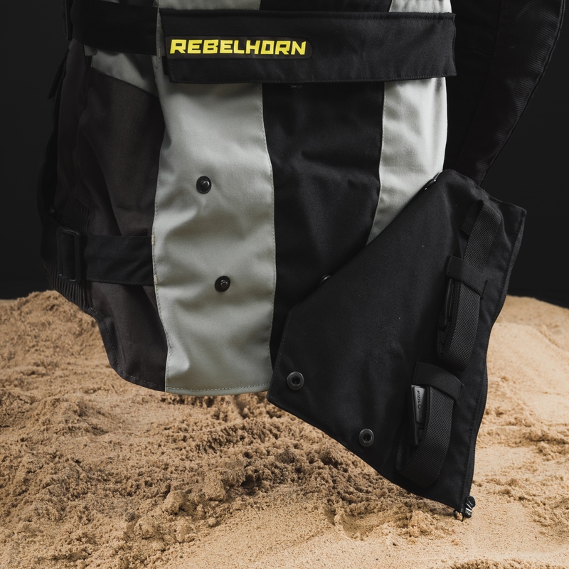 Motoristična jakna Rebelhorn Patrol grey-black-fluo yellow