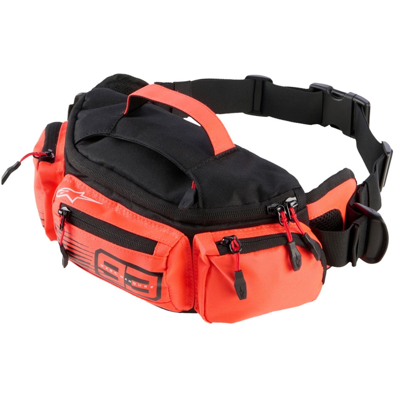 ALPINESTARS MM93 torbica za okoli pasu kolekcija črno-fluo rdeča 2,5 l