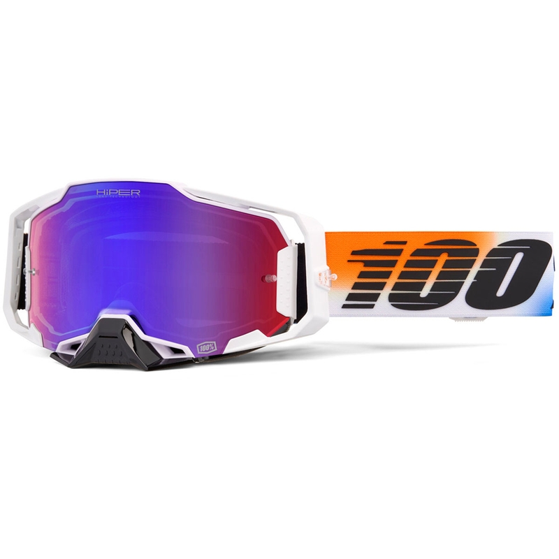 Motokros očala 100% ARMEGA HIPER UNITED z rdeče-modro HIPER lečo