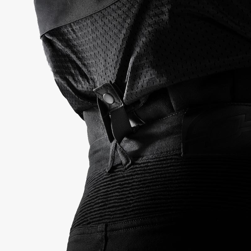 Usnjena motoristična jakna Ozone Colt črne barve